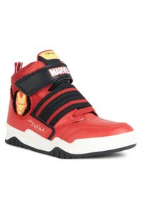 Sneakersy Geox MARVEL J Perth Boy J367RD 05411 C0020 S Red/Black. Kolor: czerwony. Wzór: motyw z bajki