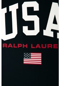 Polo Ralph Lauren - Strój kąpielowy dziecięcy 128-176 cm. Kolor: niebieski. Materiał: nylon, materiał, poliester, elastan. Rodzaj stanika: odpinane ramiączka. Wzór: nadruk #2