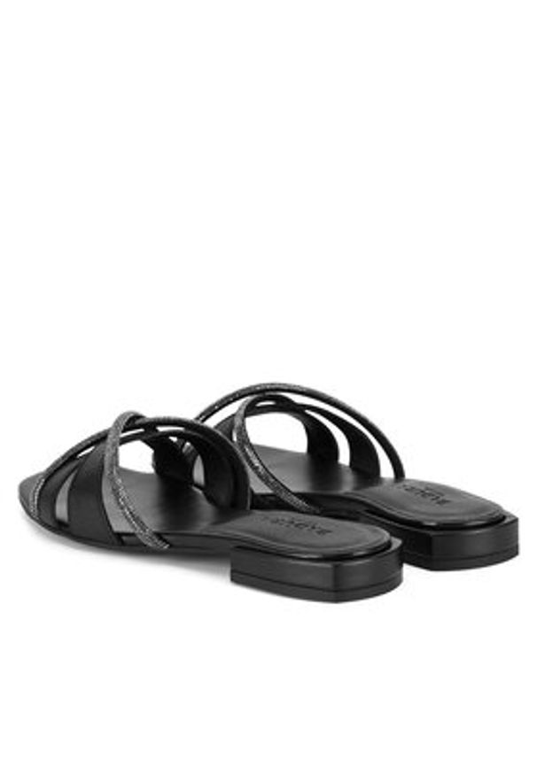 Badura Klapki AGATA-21463PE Czarny. Kolor: czarny. Materiał: skóra