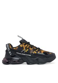 Versace Jeans Couture Sneakersy 79YA3SU2 ZSC94 G89 Czarny. Kolor: czarny. Materiał: materiał