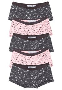 bonprix - Figi z miękką bawełną (5 par). Kolor: szary. Materiał: bawełna #1