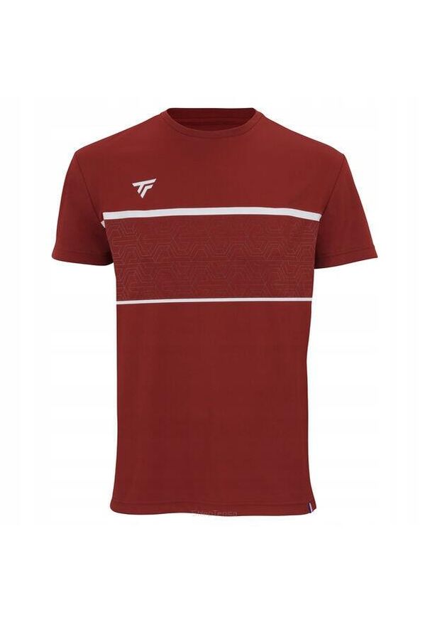 TECNIFIBRE - Koszulka T-shirt tenisowa dziecięca Tecnifibre Team Tech Tee. Kolor: czerwony, biały, wielokolorowy. Sport: tenis