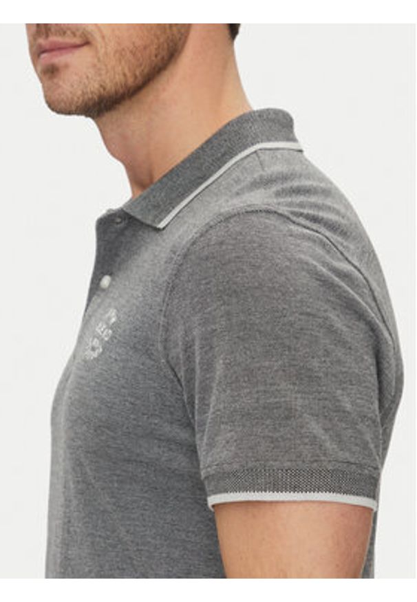 Blend Polo 20708180 Szary Regular Fit. Typ kołnierza: polo. Kolor: szary. Materiał: bawełna