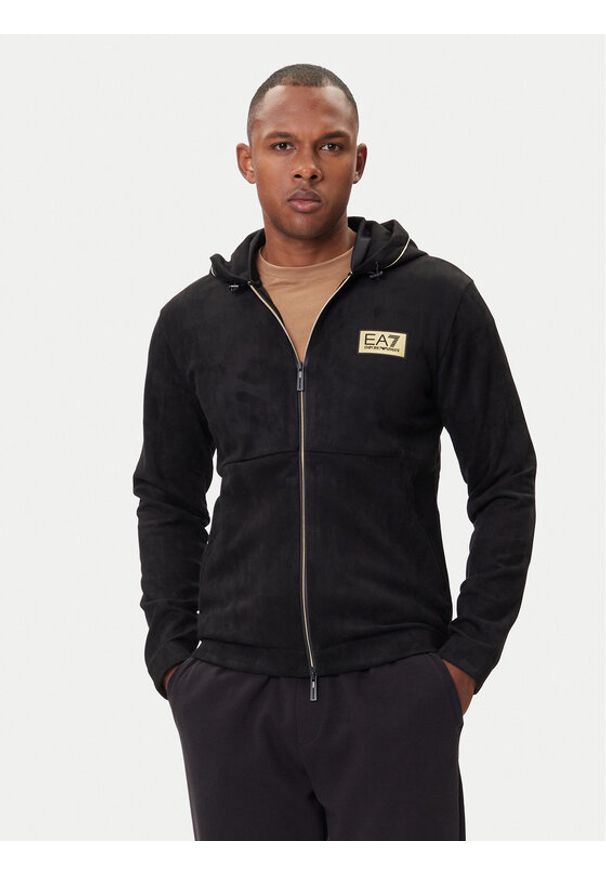 EA7 Emporio Armani Bluza 7M000675 AF16718 UC001 Czarny Regular Fit. Kolor: czarny. Materiał: syntetyk