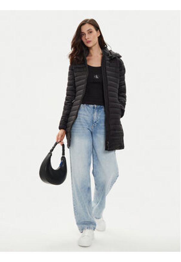 Calvin Klein Kurtka przejściowa K20K207109 Czarny Slim Fit. Kolor: czarny. Materiał: syntetyk