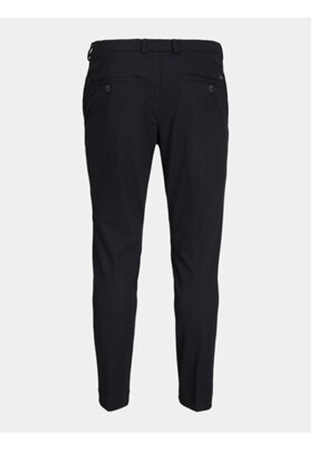 Jack & Jones Chinosy Marco 12237523 Czarny Slim Fit. Kolor: czarny. Materiał: syntetyk