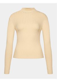 Brave Soul Sweter LK-608LLOYDOTML Beżowy Regular Fit. Kolor: beżowy. Materiał: wiskoza #1