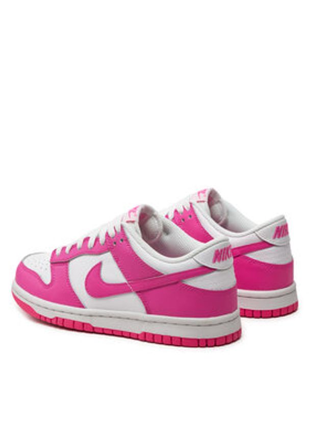 Nike Sneakersy Dunk Low (Gs) FB9109 102 Różowy. Kolor: różowy. Materiał: skóra