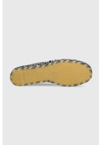 Tory Burch espadryle Tory kolor granatowy. Nosek buta: okrągły. Kolor: niebieski. Materiał: guma. Obcas: na obcasie. Wysokość obcasa: niski #4
