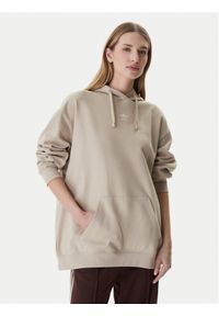 Adidas - adidas Bluza Essentials KC9144 Beżowy Oversize. Kolor: beżowy. Materiał: bawełna #1