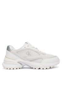 Calvin Klein Sneakersy Hike Runner Mesh Mix Met Mg YW0YW02009 Biały. Kolor: biały. Materiał: mesh, skóra, materiał