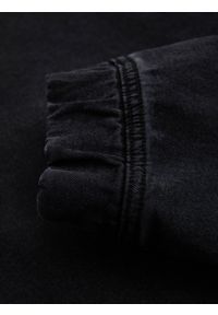 Ombre Clothing - Męskie spodnie jeansowe JOGGERY z klasyczna opaśnicą - czarne V3 - Rozmiar: M. Okazja: na co dzień. Kolor: czarny. Materiał: jeans. Styl: klasyczny #9