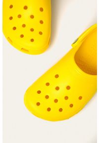 Crocs klapki Classic kolor żółty 10001. Nosek buta: okrągły. Kolor: żółty. Materiał: materiał, guma. Wzór: gładki #4