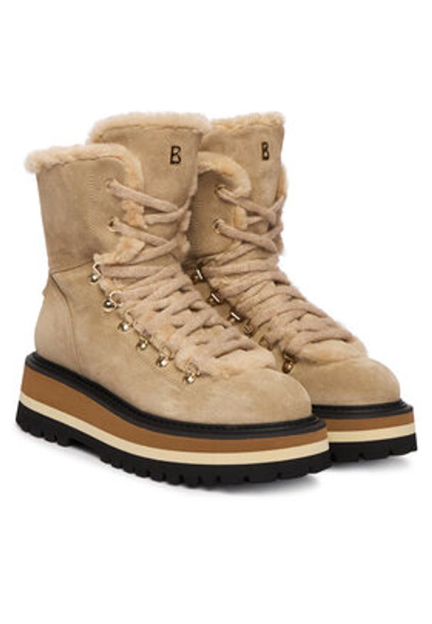 Bogner Trzewiki Saas Fee 1 B 22544163 Beżowy. Kolor: beżowy. Materiał: skóra