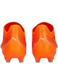 Buty piłkarskie Puma Ultra Match FG/AG M 107217 01 pomarańcze i czerwienie pomarańczowe. Kolor: pomarańczowy. Szerokość cholewki: normalna. Sport: piłka nożna