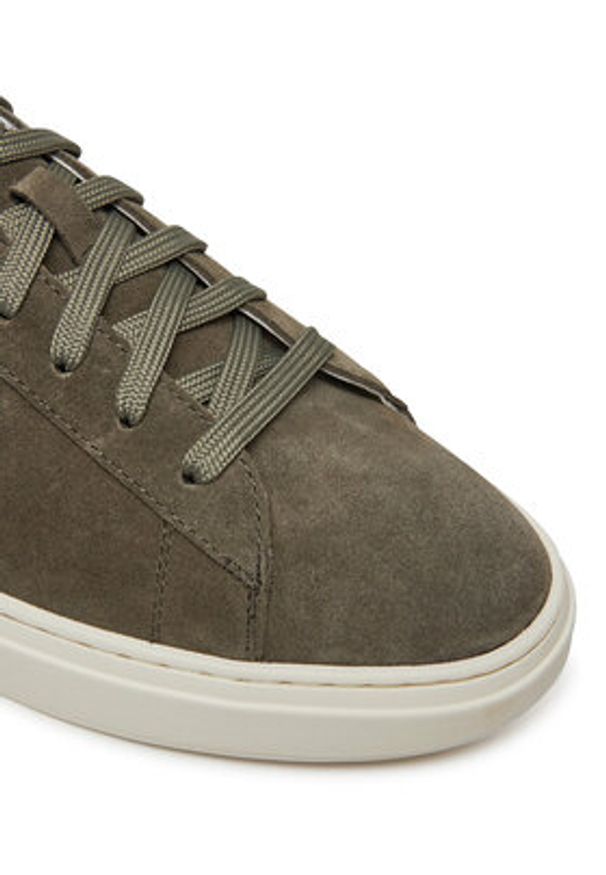 BOSS Sneakersy Kieran_Tenn_sd 50541868 Khaki. Kolor: brązowy. Materiał: zamsz, skóra