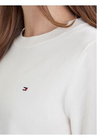 TOMMY HILFIGER - Tommy Hilfiger Sweter WW0WW44984 Biały Regular Fit. Kolor: biały. Materiał: bawełna #3