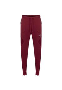 Spodnie sportowe męskie Nike Jordan. Kolor: czerwony. Materiał: bawełna, materiał, syntetyk