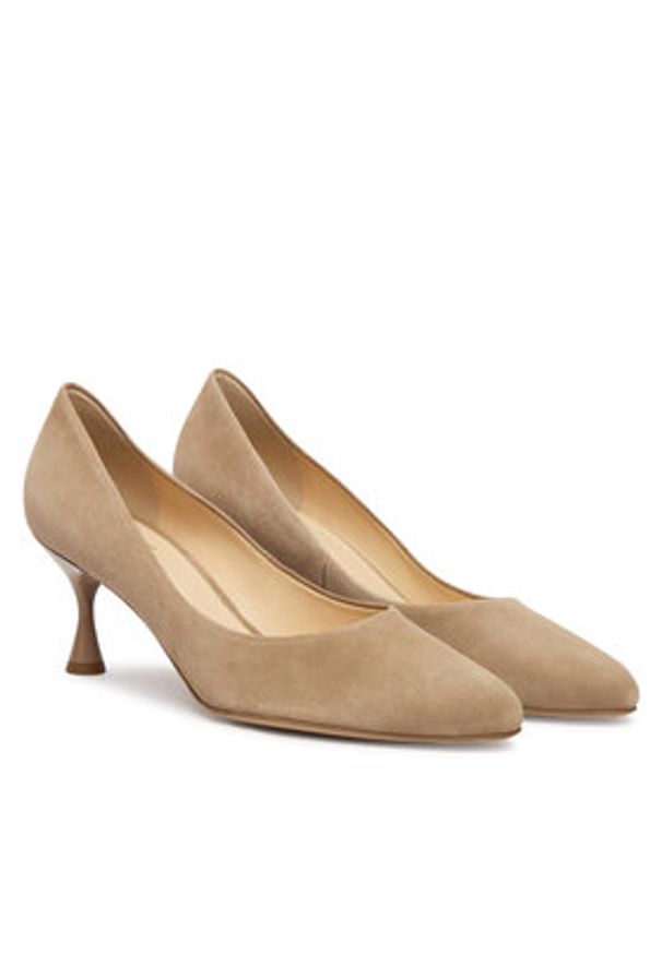 HÖGL Czółenka 1-106002 Beżowy. Kolor: beżowy. Materiał: zamsz, skóra