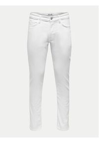 Only & Sons Jeansy Loom 22026529 Biały Slim Fit. Kolor: biały