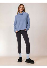 Sinsay - Legginsy z gumką w pasie - szary. Kolor: szary