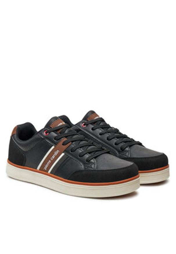 Pierre Cardin Sneakersy 4124 Czarny. Kolor: czarny. Materiał: skóra