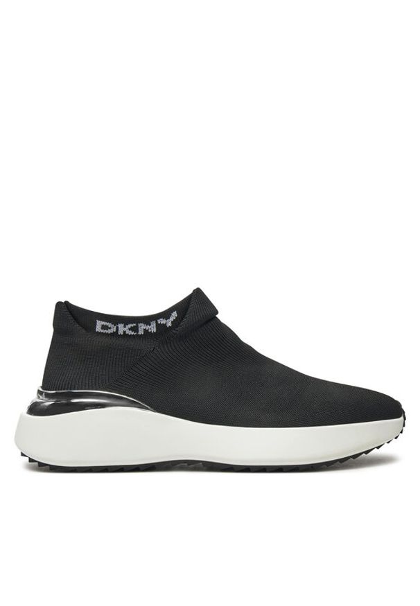 DKNY Sneakersy Zhavia Slip On K3465234 Czarny. Zapięcie: bez zapięcia. Kolor: czarny. Materiał: materiał