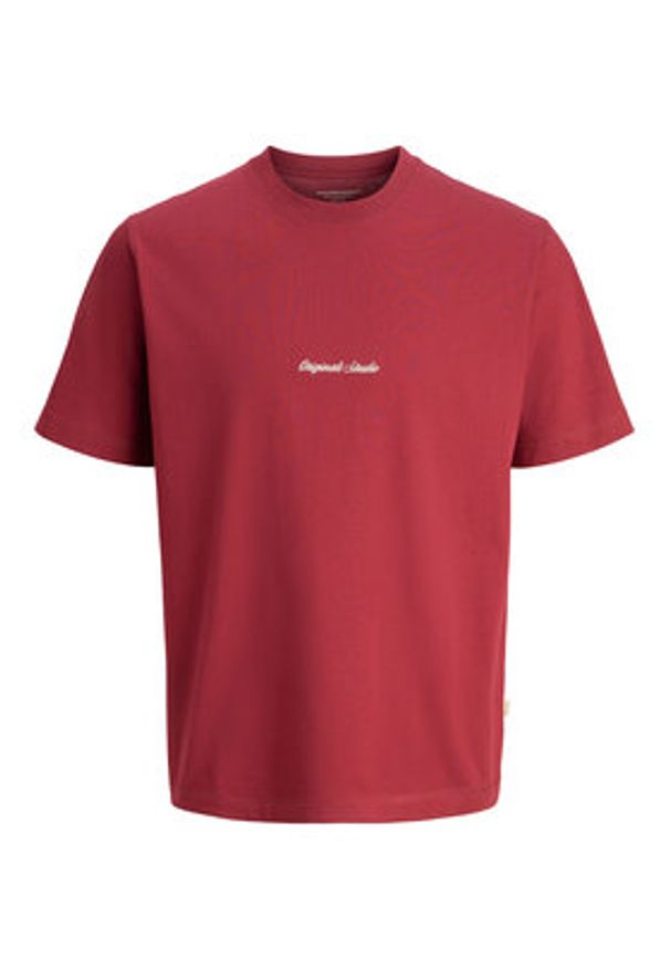 Jack & Jones T-Shirt Norrebro 12282892 Czerwony Relaxed Fit. Kolor: czerwony. Materiał: bawełna