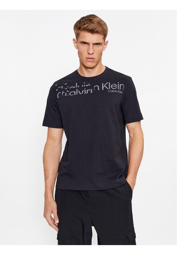 T-Shirt Calvin Klein Performance. Kolor: czarny. Materiał: syntetyk