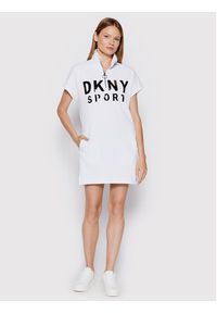 DKNY Sport Sukienka codzienna DP8D4040 Biały Regular Fit. Okazja: na co dzień. Kolor: biały. Materiał: bawełna. Typ sukienki: proste, sportowe. Styl: casual, sportowy #4