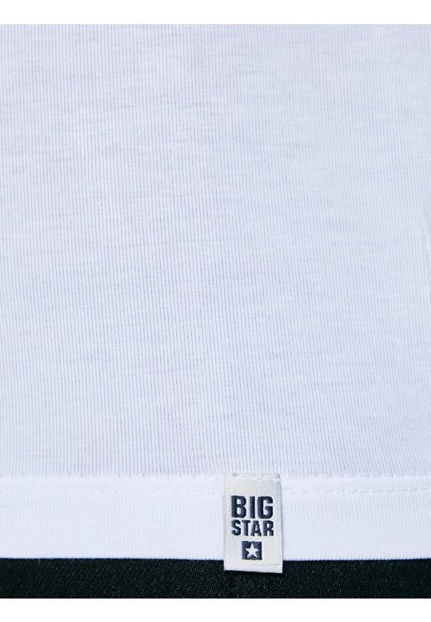 Big-Star - Koszulka damska z bawełny supima biała Supiclassica 101. Kolor: biały. Materiał: bawełna. Styl: klasyczny