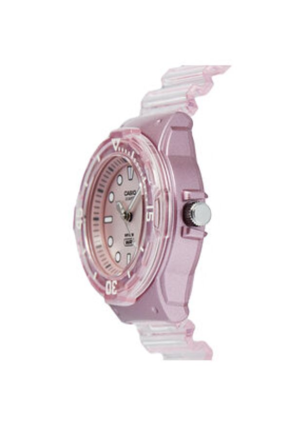 Casio Zegarek Lady Translucent LRW-200HS-4EVEF Różowy. Kolor: różowy