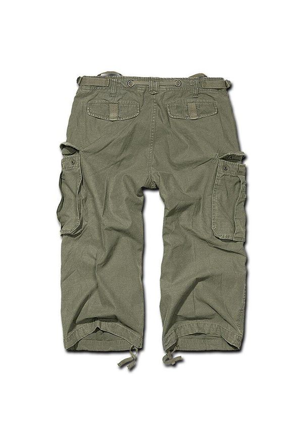 Szorty bushcraft męskie Brandit M65 Industry Vintage 3/4 Olive. Kolor: zielony. Długość: krótkie. Sezon: lato