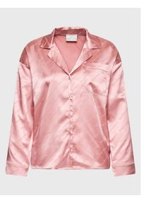 Juicy Couture Koszulka piżamowa Paquita Monogram JCLK222018 Różowy Regular Fit. Kolor: różowy. Materiał: syntetyk #1