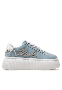 Karl Lagerfeld - Sneakersy KARL LAGERFELD. Kolor: niebieski. Materiał: denim