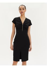 Rinascimento Sukienka koktajlowa CFC0117728003 Czarny Slim Fit. Kolor: czarny. Materiał: syntetyk. Styl: wizytowy