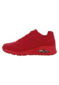 skechers - Buty sportowe Sneakersy dziewczęce, Skechers Uno Stand On Air. Zapięcie: sznurówki. Kolor: czerwony. Materiał: materiał, tkanina, syntetyk, guma. Szerokość cholewki: normalna. Sport: turystyka piesza