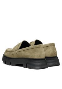 Geox Loafersy D Vilde D46UAC 00022 C3704 Khaki. Kolor: brązowy. Materiał: zamsz, skóra