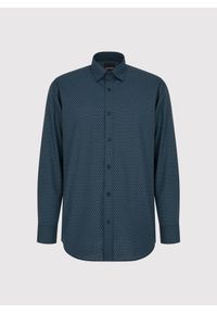 Pako Lorente - PAKO LORENTE - Czarna koszula męska wzór geometryczny. Kolor: czarny. Materiał: bawełna. Długość rękawa: długi rękaw. Długość: długie. Wzór: geometria. Sezon: jesień #3