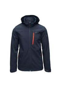 Hi-tec - Męska Kurtka Nikko Soft Shell. Kolor: niebieski, szary, wielokolorowy