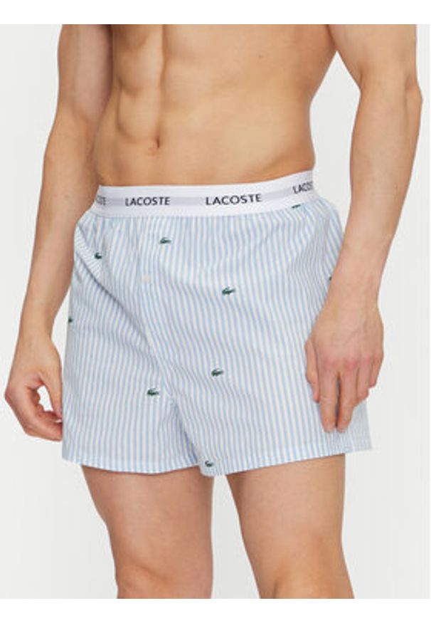 Lacoste Komplet 3 par bokserek 7H9209 Kolorowy. Materiał: bawełna. Wzór: kolorowy