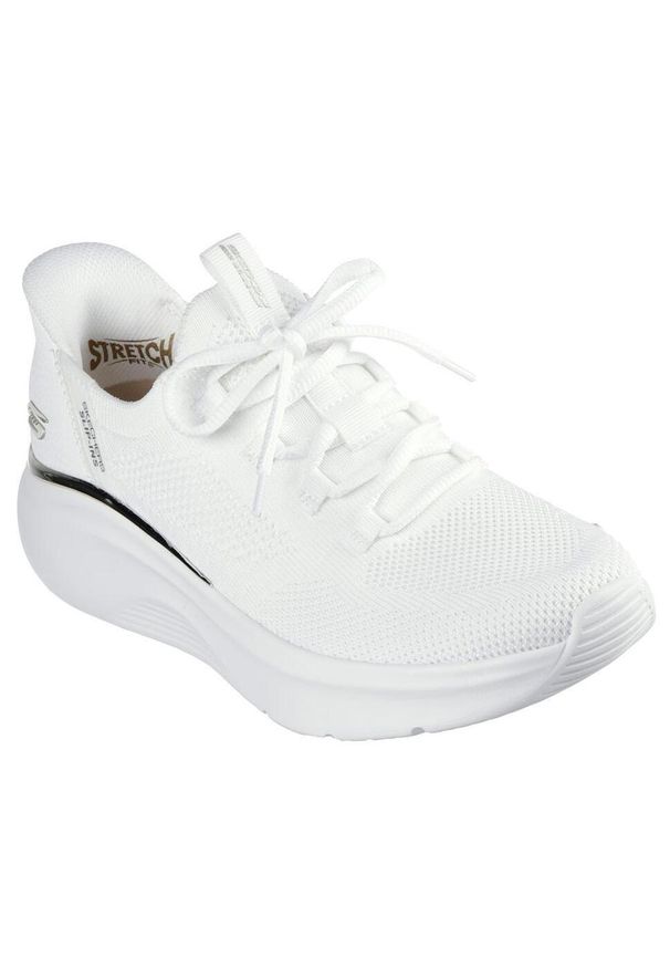 skechers - Buty sportowe damskie Skechers Bobs B Love-True Delight SLIP-INS. Kolor: biały, wielokolorowy, żółty
