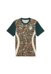 Puma - Męska koszulka przedmeczowa Wybrzeża Kości Słoniowej 2025 PUMA. Kolor: pomarańczowy, żółty, wielokolorowy, zielony. Sport: piłka nożna #1