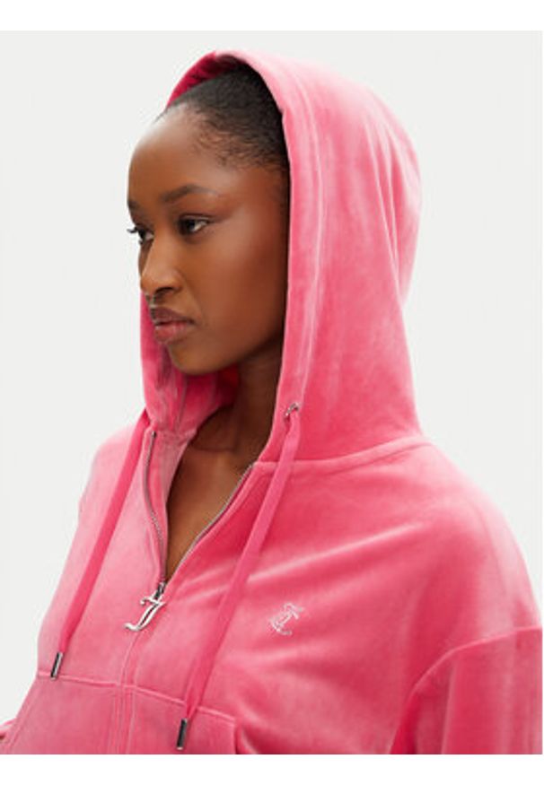 Juicy Couture Bluza Iccle JCWAS125308 Różowy Loose Fit. Kolor: różowy. Materiał: syntetyk