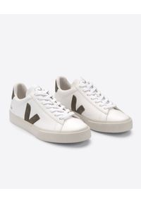 Veja - VEJA - Sneakersy Campo Kaki. Kolor: biały. Materiał: bawełna, guma, zamsz, materiał. Szerokość cholewki: normalna #5