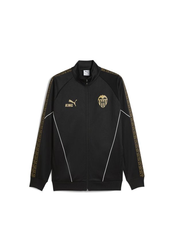 Puma - Męska kurtka Valencia CF KING Anthem PUMA Black Victory Gold Beige. Kolor: czarny, beżowy, wielokolorowy
