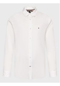 TOMMY HILFIGER - Tommy Hilfiger Koszula Core Flex Poplin MW0MW25035 Biały Regular Fit. Kolor: biały. Materiał: bawełna #2