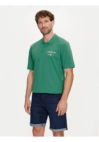 Jack & Jones - Jack&Jones Polo Jprblaalfie 12259678 Zielony Regular Fit. Typ kołnierza: polo. Kolor: zielony. Materiał: bawełna