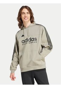 Adidas - adidas Bluza House of Tiro IV8125 Zielony Loose Fit. Kolor: zielony. Materiał: bawełna