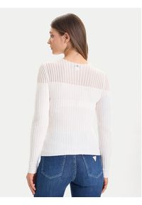 Guess Sweter W5BR62 Z0890 Écru Slim Fit. Materiał: syntetyk #3